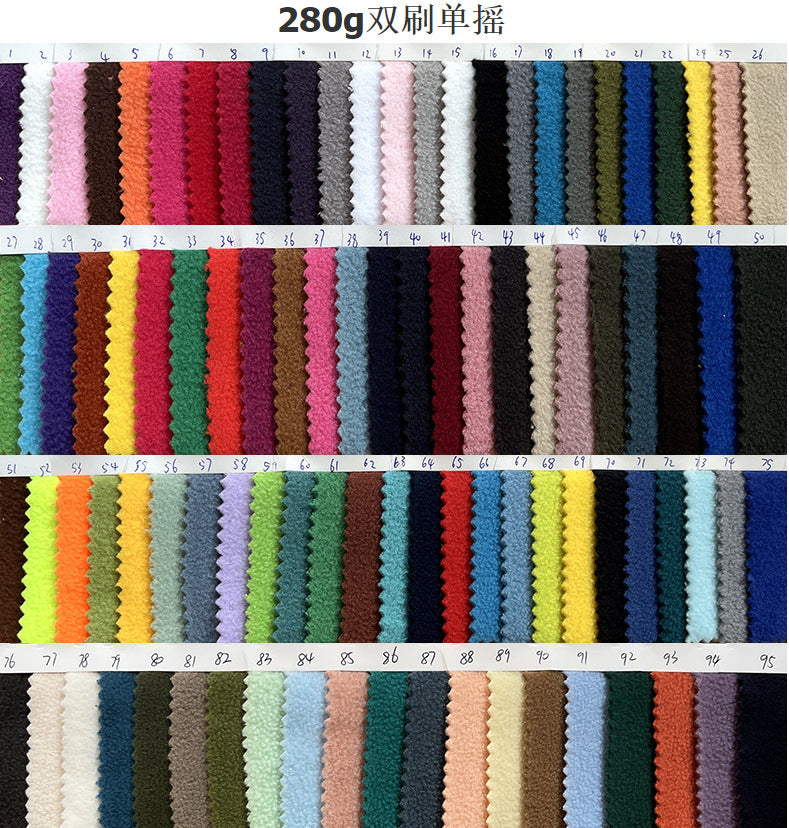 Spot 320g double-sided fleece fabric jacket sweater composite fleece double brush double fleece fabric wholesale