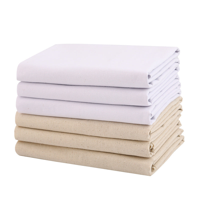 Factory wholesale pure cotton white cloth vertical cutting cloth white embryo cloth thickened embryo cloth bleached gray cloth cotton sample cotton cloth