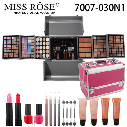 MISSROSE Cross-border Makeup Tray Makeup Kit, Eyeshadow Lip Gloss Combination Set, Lipstick Blush Highlight Powder