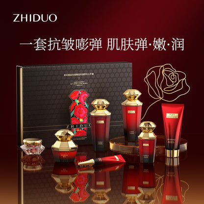 Douyin skin care set Internet celebrity with the same moisturizing skin care kit skin rejuvenation lyophilized powder skin care products manufacturers wholesale