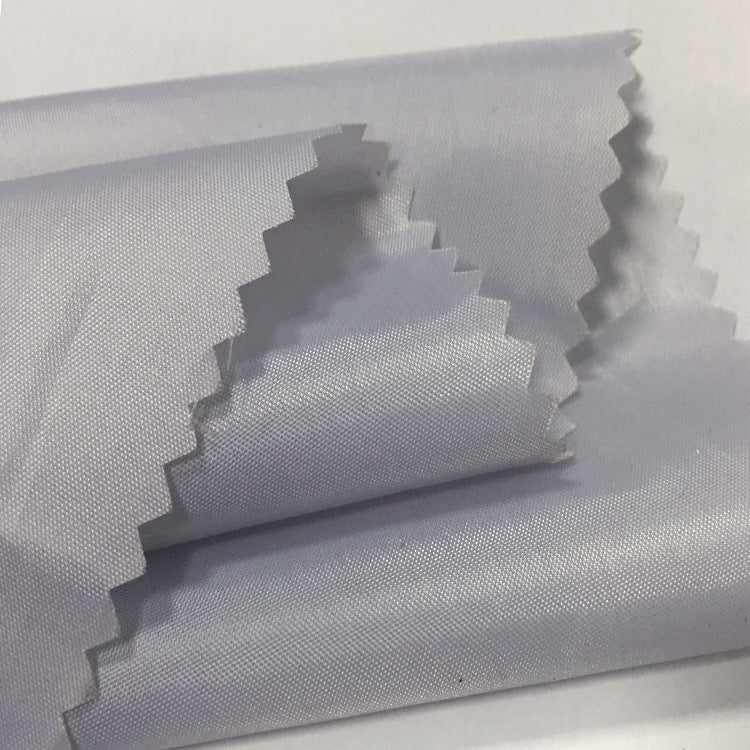 Spring thin pu transparent coating waterproof fabric polyester taffeta kite shower curtain umbrella cloth rainproof silk fabric