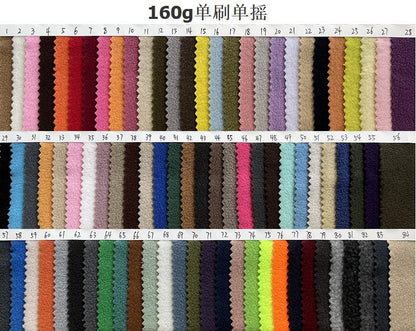 Spot single-sided fleece fabric Autumn and winter jacket liner composite cloth 144F single brush single fleece cloth wholesale