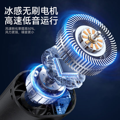 New Model: Ice-Cooling Waist-Worn Fan—Portable Waist Clip Fan for Outdoor Construction Sites—Mini High-Speed Semiconductor-Cooled Fan