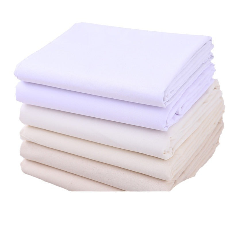 White grey cloth pure cotton cloth polyester cotton white fabric wholesale clothing design vertical cut white embryo cloth bleaching tie-dye white cloth canvas