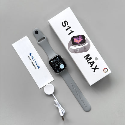 The new Huaqiang North s11max smart watch cross-border foreign trade model defaults to English with 22 languages