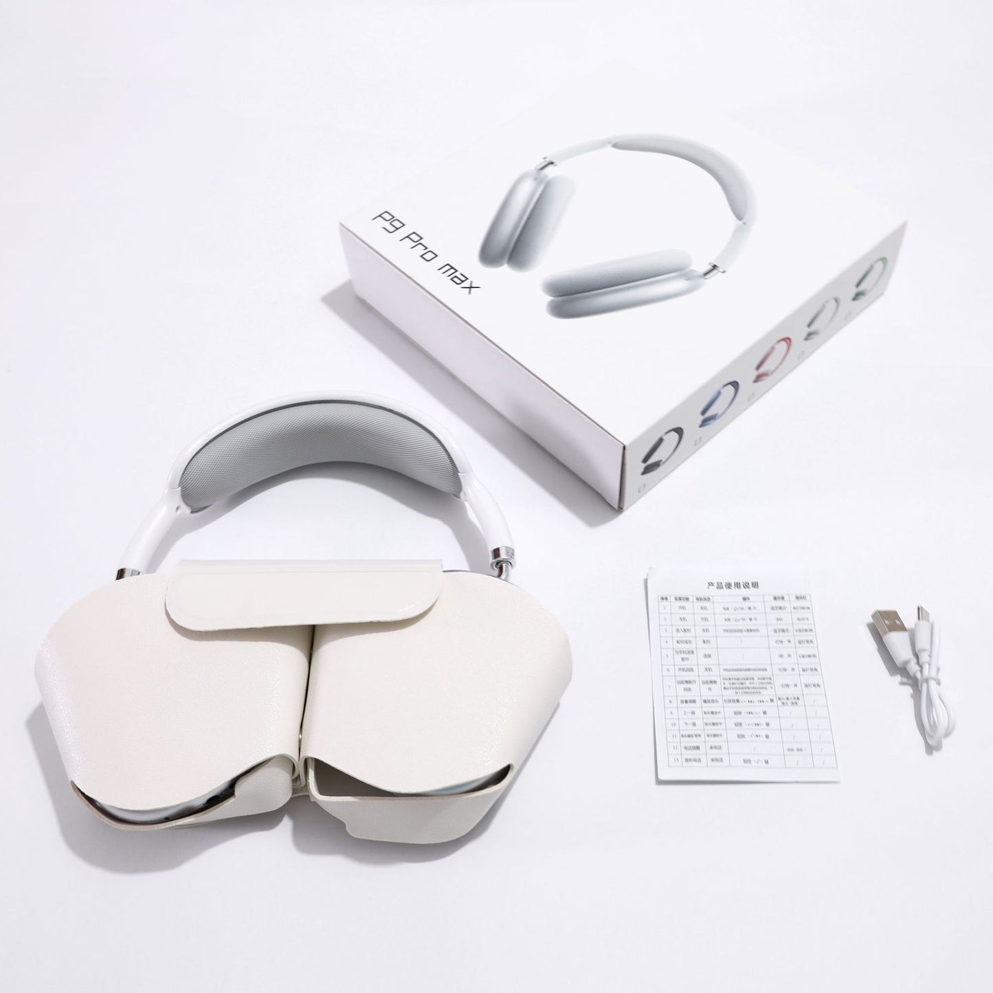 Cross-border P9Promax subwoofer wireless headset Bluetooth headset with Mai long battery life Huaqiangbei popular manufacturer