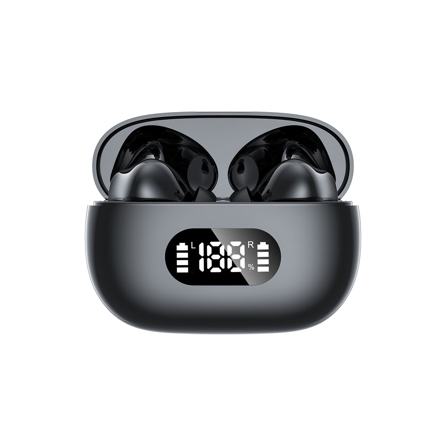 Cross-border new F05 wireless bluetooth headset 5.3 low latency long battery life TWS smart LED digital display sports headset