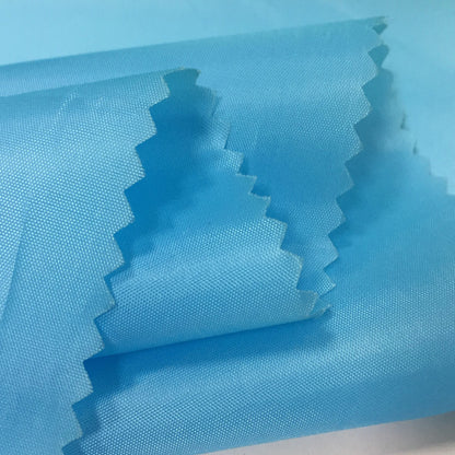 Spring thin pu transparent coating waterproof fabric polyester taffeta kite shower curtain umbrella cloth rainproof silk fabric