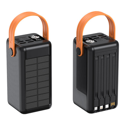 Cross-border explosion fast charging solar power bank 200000mAh large capacity mobile power bank