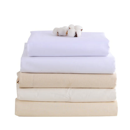 Clothing vertical cutting white embryo cloth, polyester polycotton cloth, pure cotton bleached cloth, cotton tie-dye fabric, pure cotton white billet fabric