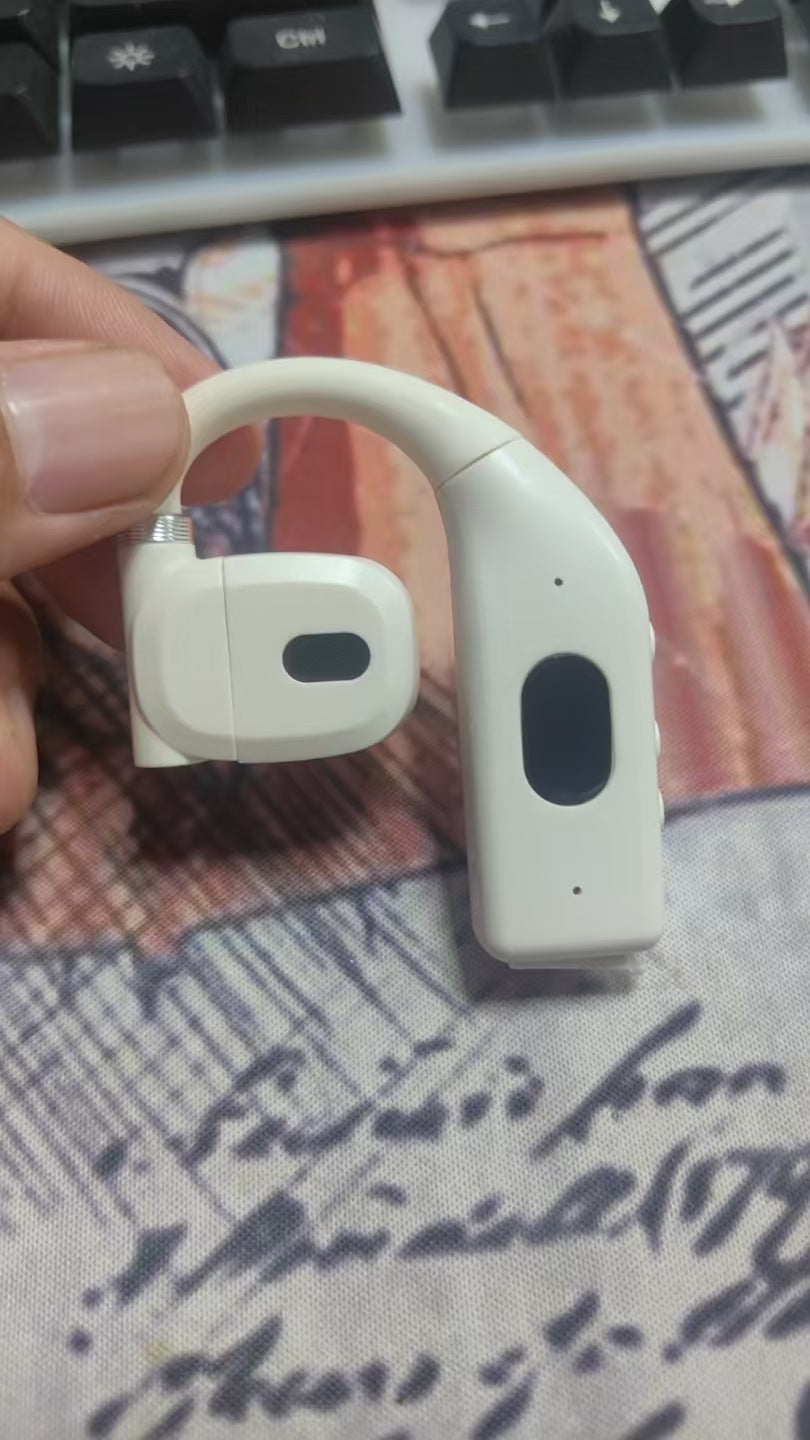 Hanging ear wireless bluetooth headset not in ear hanging open unilateral long-term wear pain-free sports long battery life