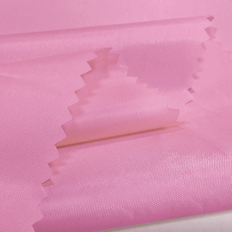 Spring thin pu transparent coating waterproof fabric polyester taffeta kite shower curtain umbrella cloth rainproof silk fabric