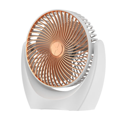 New desktop small fan household rechargeable portable fan student dormitory three-speed adjustment large wind electric fan