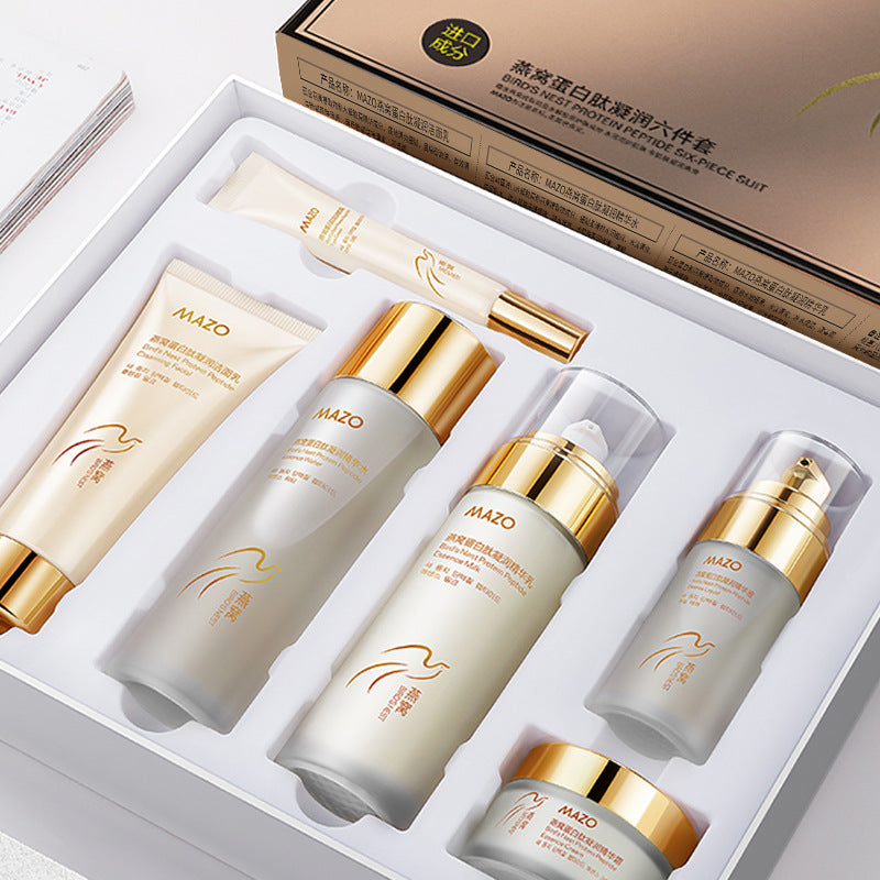 WHSA Caviar Black and White Truffle Essence Pure Set MAZO Bird's Nest Protein Peptide Coagulation Water Milk Skin Care Product Set