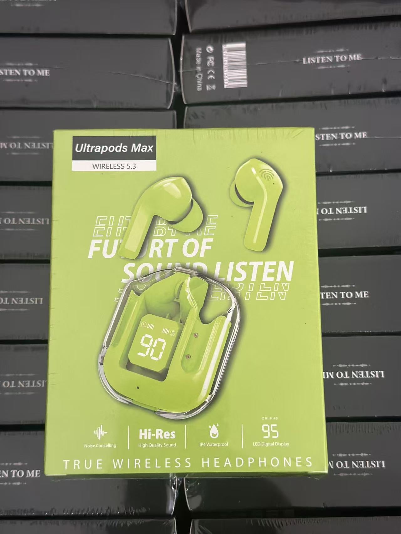 2025 new bluetooth headset transparent digital display XT16 bluetooth headset wireless cross-border ai31 bluetooth headset noise reduction