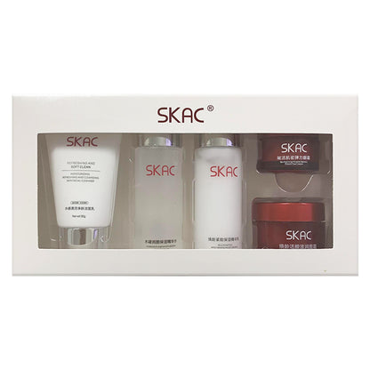 SKAC star welfare Qinrun sample five-piece set water milk facial cleanser skin care product set