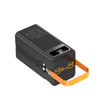 Cross-border special 120W large capacity 60000 mAh super fast power bank outdoor camping live broadcast mobile power supply