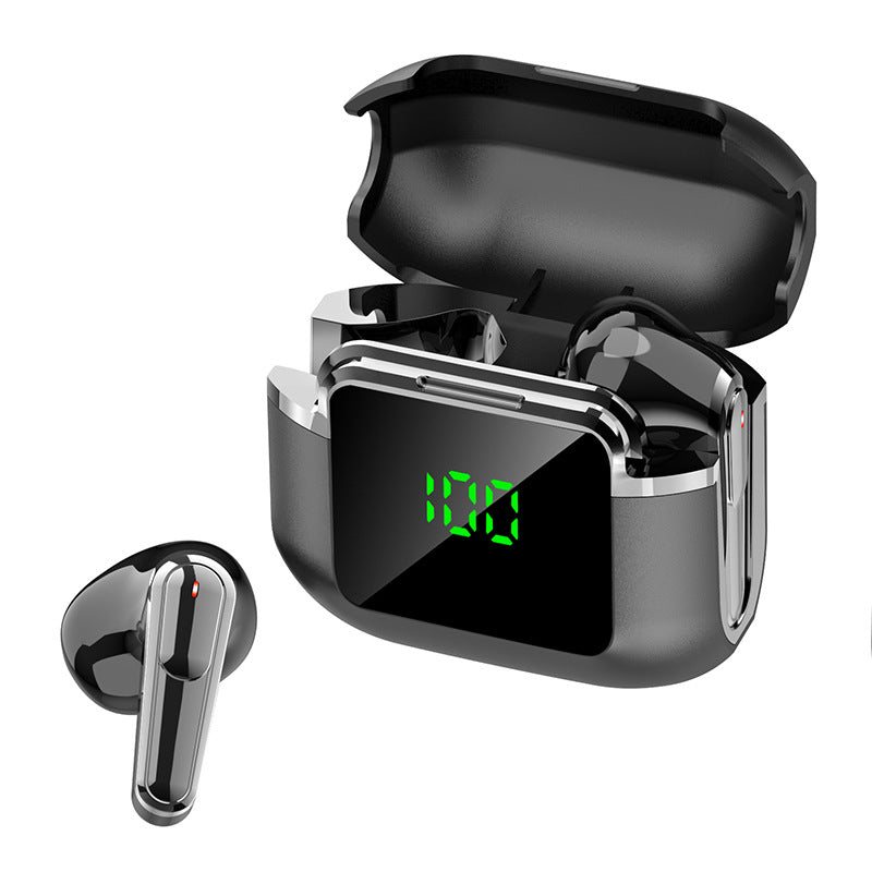 PRO90 MAX digital display headset, smart power display Bluetooth connection noise reduction call, portable charging compartment