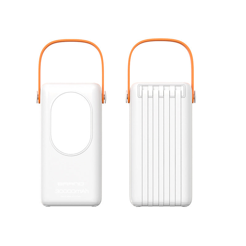 Cross-border fast charging outdoor camping light power bank 800 million mAh large capacity four-wire portable mobile power supply