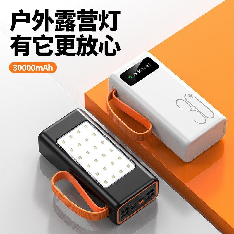 Cross-border explosion 3C certification 50000mAh large-capacity solar power bank outdoor live broadcast mobile power customization
