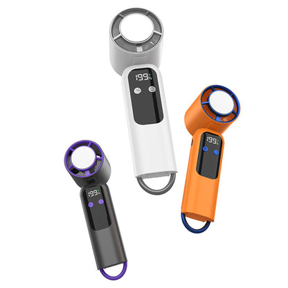 New handheld semiconductor ice cooling fan Type-C charging small ABS material fan