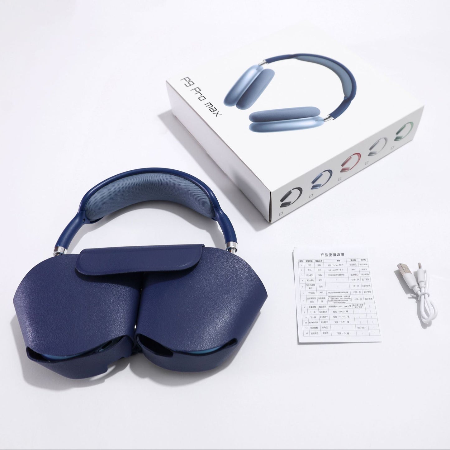 Cross-border P9Promax subwoofer wireless headset Bluetooth headset with Mai long battery life Huaqiangbei popular manufacturer