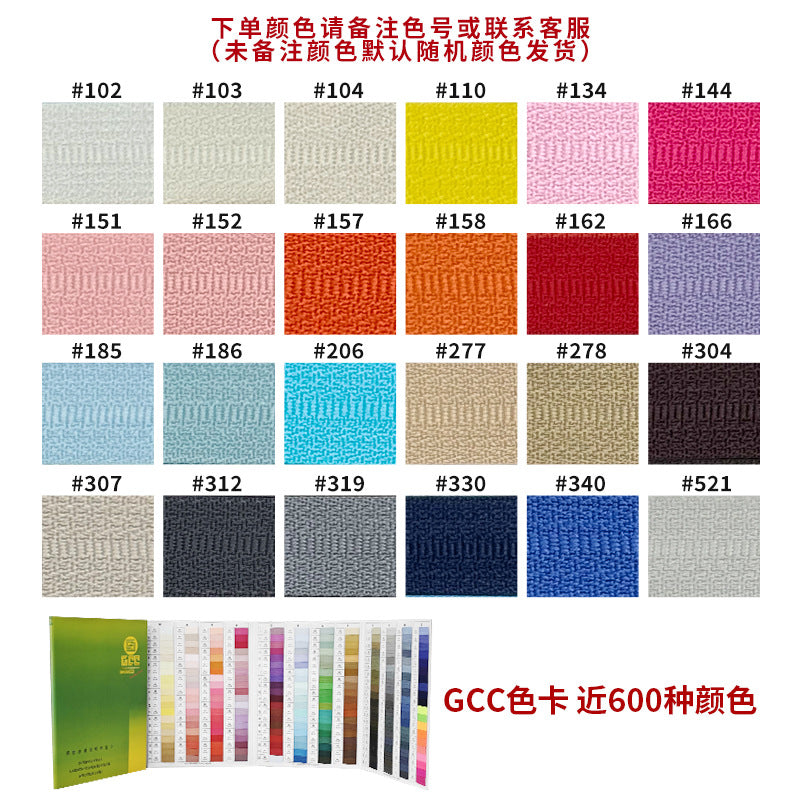 Spot No. 3 color open-tail guide sleeve zipper clothing bag pants black and white No. 5 nylon size zipper wholesale