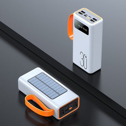 Cross-border explosion 3C certification 50000mAh large-capacity solar power bank outdoor live broadcast mobile power customization
