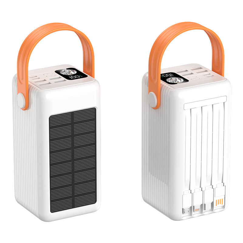 Cross-border explosion fast charging solar power bank 200000mAh large capacity mobile power bank