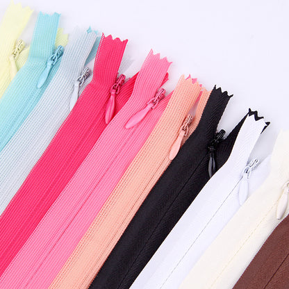 No. 3 Nylon Invisible Zipper Factory Home Textiles Pillow Dress Trim Lace Zipper Color Seamless Zipper