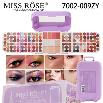 MISSROSE Cross-border Makeup Tray Makeup Kit, Eyeshadow Lip Gloss Combination Set, Lipstick Blush Highlight Powder