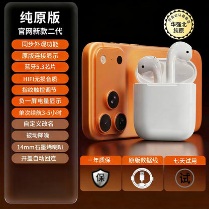 Huaqiangbei A9Pro2 new 2026 wireless bluetooth headset color screen intelligent active noise reduction sound quality for Android