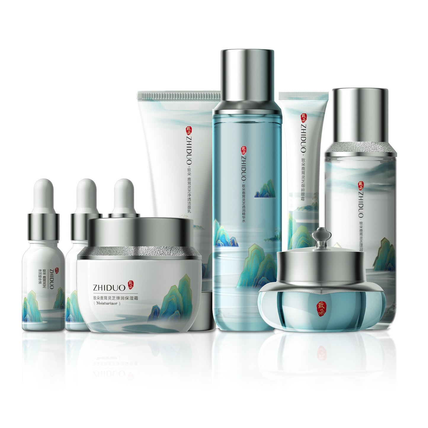 Douyin skin care set Internet celebrity with the same moisturizing skin care kit skin rejuvenation lyophilized powder skin care products manufacturers wholesale