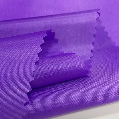 Spring thin pu transparent coating waterproof fabric polyester taffeta kite shower curtain umbrella cloth rainproof silk fabric