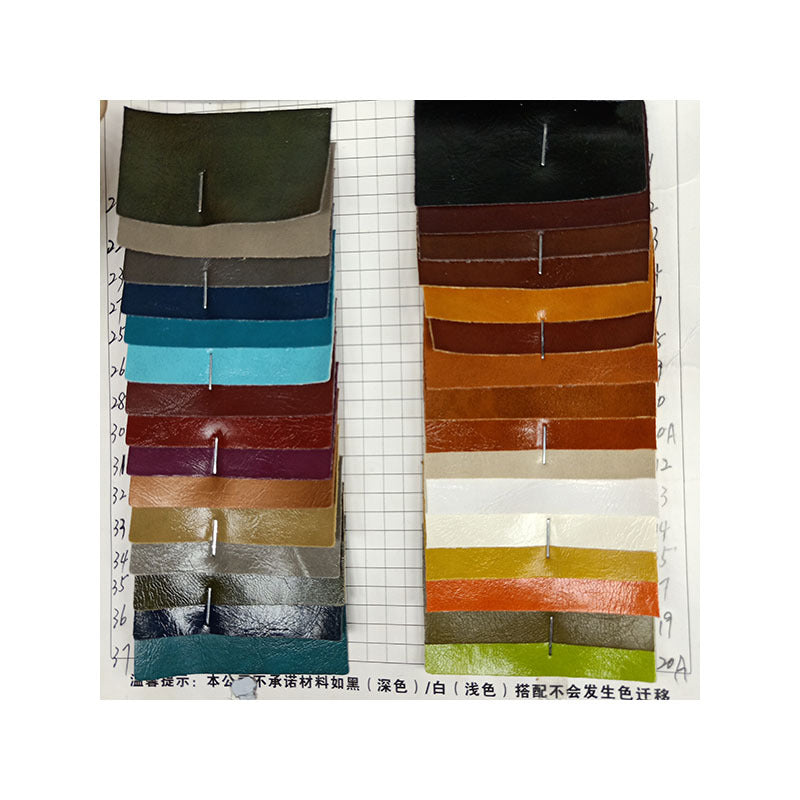 Spot wholesale pu oil wax leather fabric, sofa tables and chairs tatami hotel card seat background wall decorative soft bag
