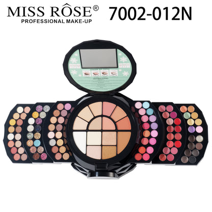 MISSROSE Cross-border Makeup Tray Makeup Kit, Eyeshadow Lip Gloss Combination Set, Lipstick Blush Highlight Powder