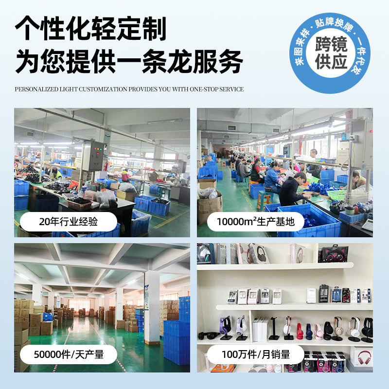 Cross-border P9Promax subwoofer wireless headset Bluetooth headset with Mai long battery life Huaqiangbei popular manufacturer