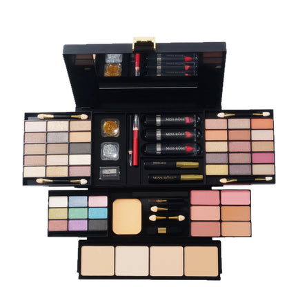 MISSROSE Cross-border Makeup Tray Makeup Kit, Eyeshadow Lip Gloss Combination Set, Lipstick Blush Highlight Powder