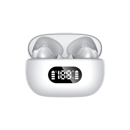 Cross-border new F05 wireless bluetooth headset 5.3 low latency long battery life TWS smart LED digital display sports headset