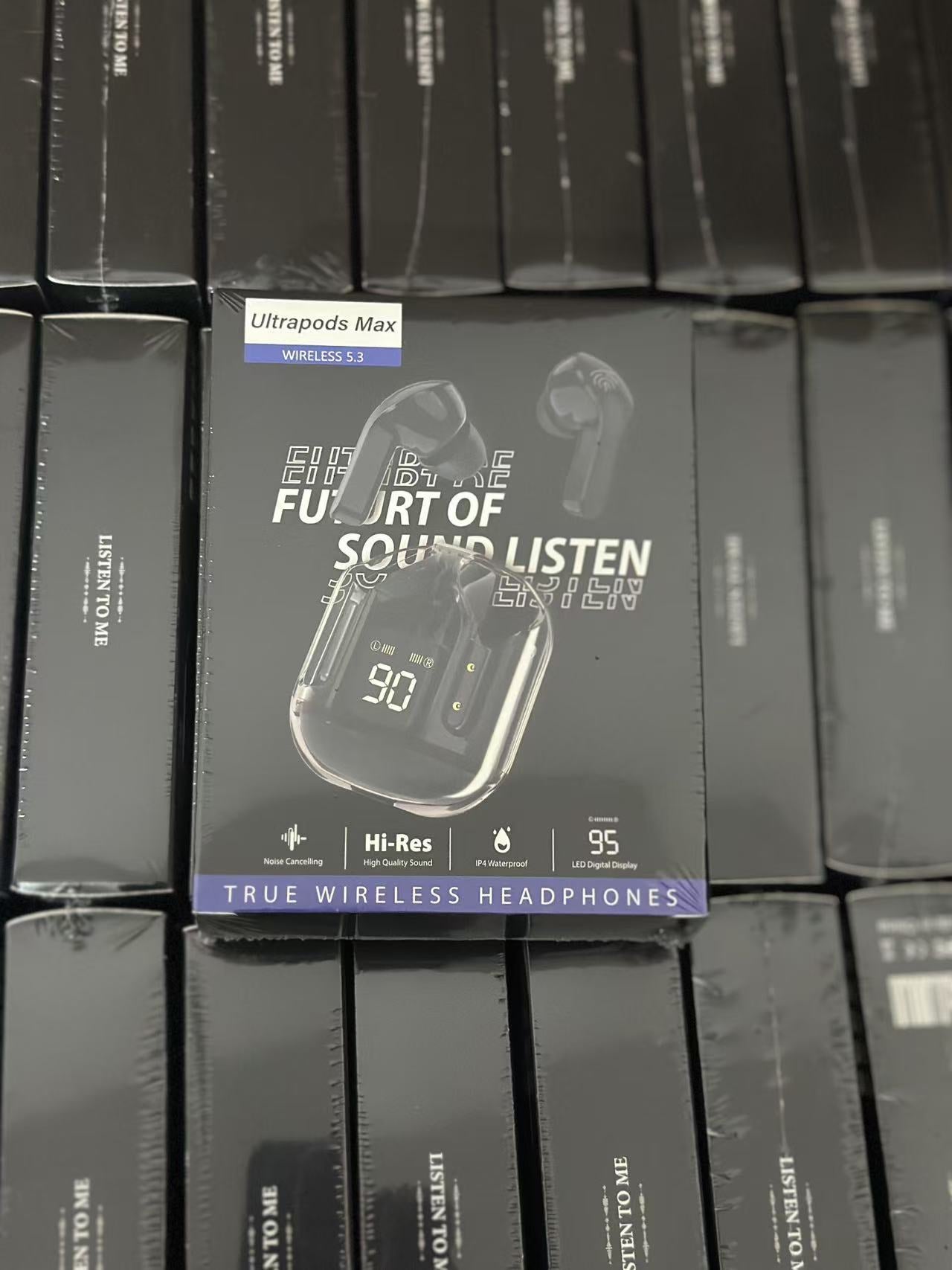 2025 new bluetooth headset transparent digital display XT16 bluetooth headset wireless cross-border ai31 bluetooth headset noise reduction