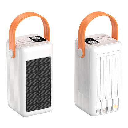 Cross-border explosion fast charging solar power bank 200000mAh large capacity mobile power bank