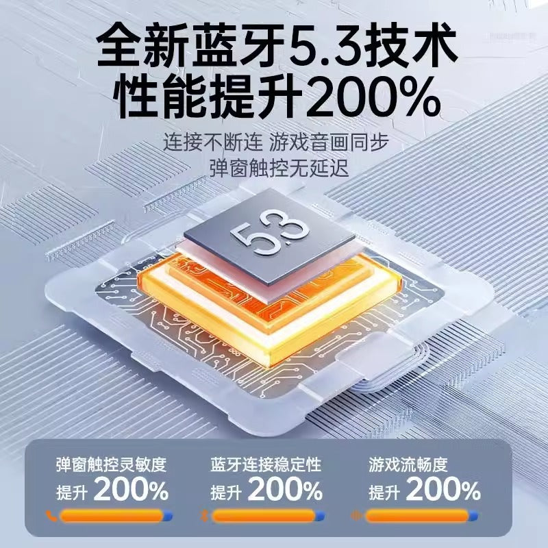 Huaqiangbei Bluetooth headset fifth generation fourth generation noise reduction suitable for Apple Huawei Xiaomi Android pop-up Bluetooth 5.3