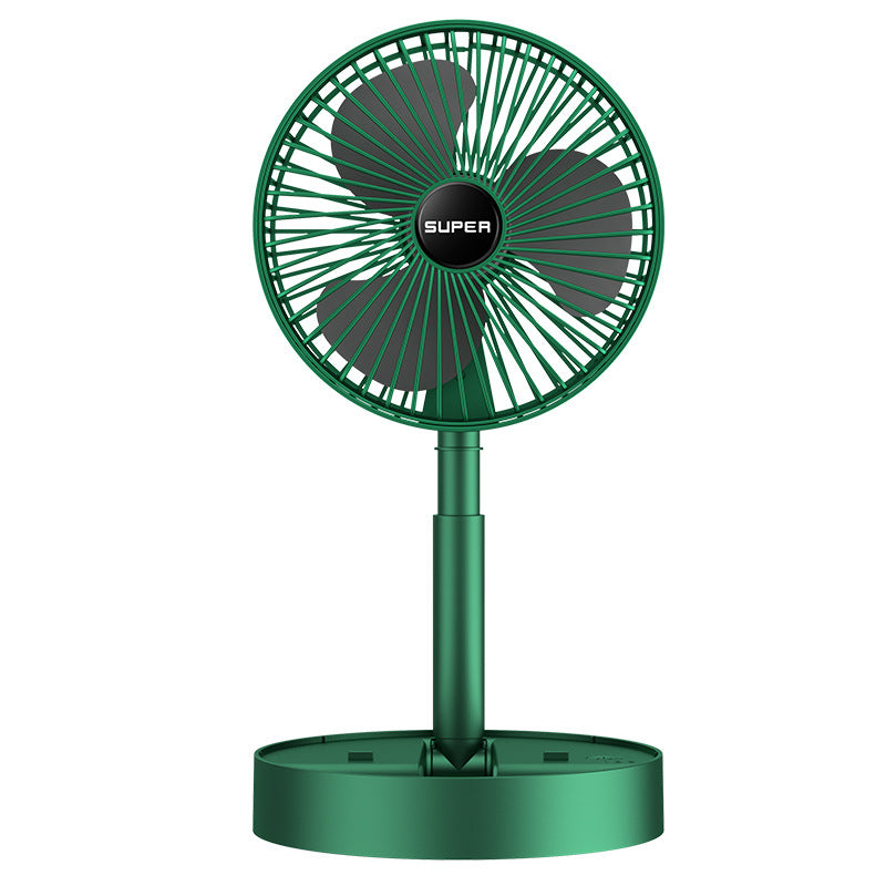 Desktop fan Charging model Long battery life USB foldable mini retractable fan Dormitory portable desktop electric fan