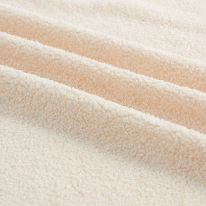 Spot thickened teddy fleece small particle circle fleece sofa throw pillow toy fabric, teddy fleece fabric