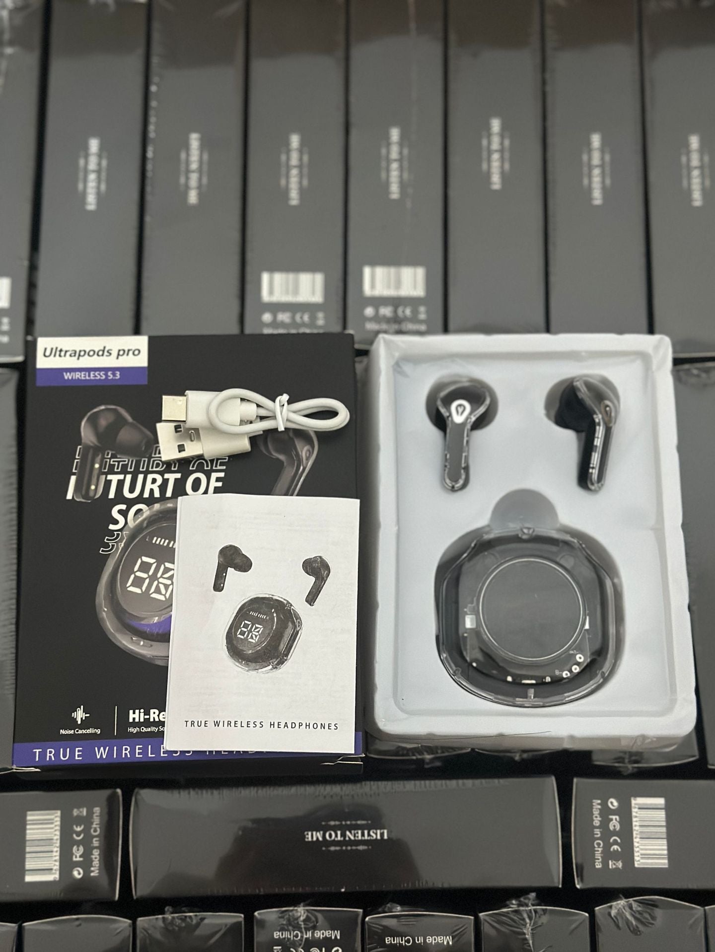 2025 new bluetooth headset transparent digital display XT16 bluetooth headset wireless cross-border ai31 bluetooth headset noise reduction