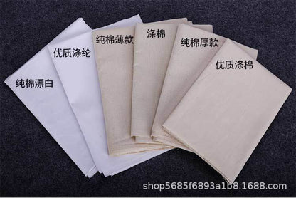 White grey cloth pure cotton cloth polyester cotton white fabric wholesale clothing design vertical cut white embryo cloth bleaching tie-dye white cloth canvas