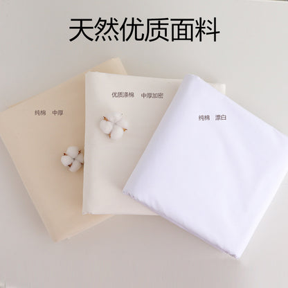 Clothing vertical cutting white embryo cloth, polyester polycotton cloth, pure cotton bleached cloth, cotton tie-dye fabric, pure cotton white billet fabric