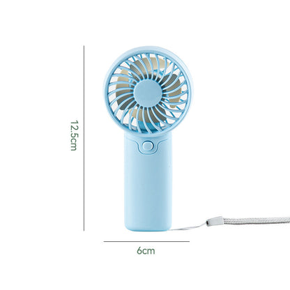 Cross-border popular handheld small fan dry battery logo custom wind portable small fan gift