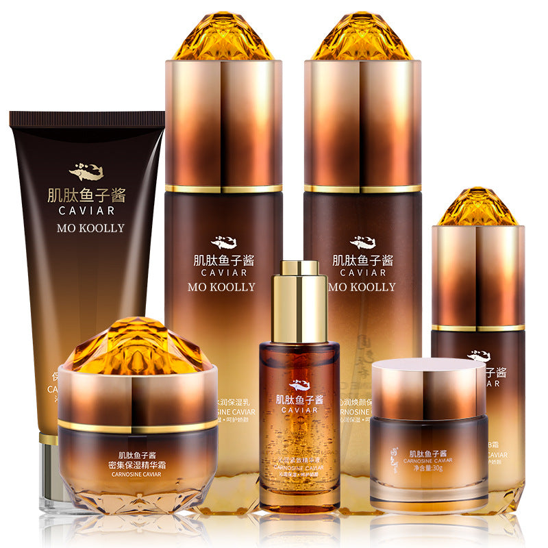 Carnosine Caviar Water Milk Set Skin Care Products Cosmetics Full Set Face Cream Hydrating Moisturizing Genuine Beauty Salon