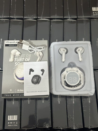 2025 new bluetooth headset transparent digital display XT16 bluetooth headset wireless cross-border ai31 bluetooth headset noise reduction